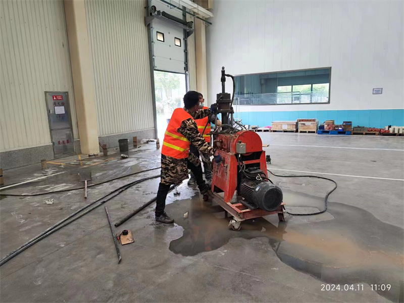 石峰厂房地面下沉塌陷注浆加固施工